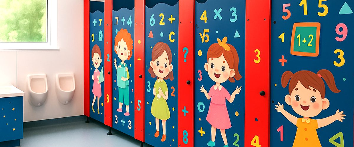Rainbow Maths Theme - Toilets For Schools